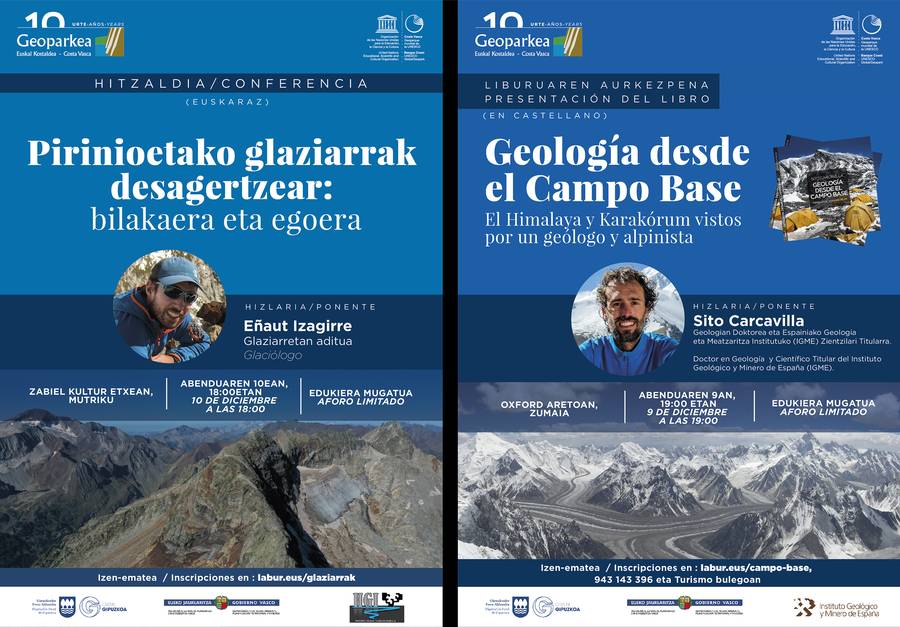El Geoparque de la Costa Vasca organiza dos conferencias para celebrar el Día Internacional de las Montañas 
