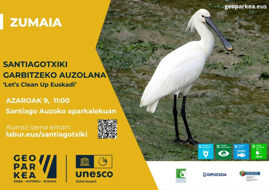 Geoparkeak Santiagotxiki ingurua garbitzeko auzolana antolatu du