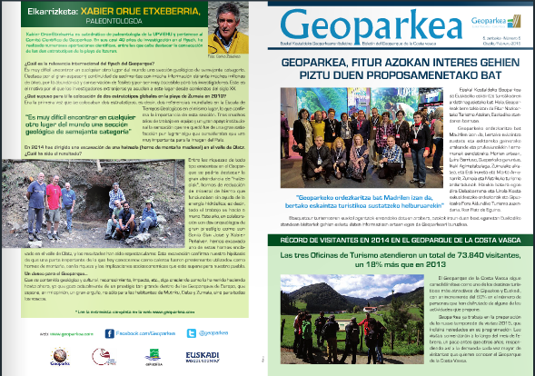 Nuevo número de nuestro boletín 'Geoparkea'